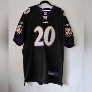 Vintage '04-'06 On Field Stitch Ed Reed Baltimore Ravens Black/Purple Jersey XXL